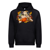 Black Fall Barn Owl Urban Hoodie - LillyAllenDesigns