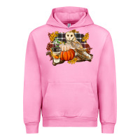 Fuchsia Pink Fall Barn Owl Urban Hoodie - LillyAllenDesigns