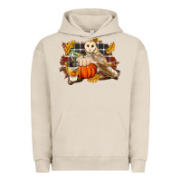 Pigment French Oak Fall Barn Owl Urban Hoodie - LillyAllenDesigns