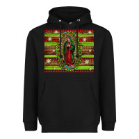 Black our lady of Guadalupe Christmas Heavyweight Hoodie - Jasminsmagicworld