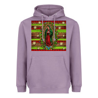Lavender our lady of Guadalupe Christmas Heavyweight Hoodie - Jasminsmagicworld