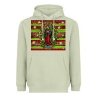 Matcha our lady of Guadalupe Christmas Heavyweight Hoodie - Jasminsmagicworld