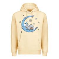 Pina Colada snowman and moon Premium Hoodie - MaliasSmallBusiness