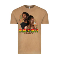 Afro Black Love Matters Vintage Tee | Teevron