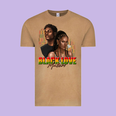 Vintage Tee afro black love matters