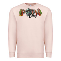 Pale Pink western christmas papa claus sunflowers and cactus Premium Sweatshirt - Jasminsmagicworld