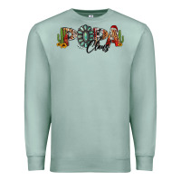 Seafoam western christmas papa claus sunflowers and cactus Premium Sweatshirt - Jasminsmagicworld