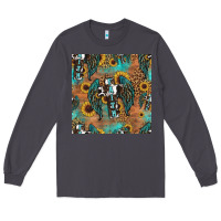 Smoke faith cross seamless pattern Long Sleeve Tee - HRA Design Shop