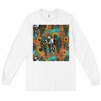White faith cross seamless pattern Long Sleeve Tee - HRA Design Shop