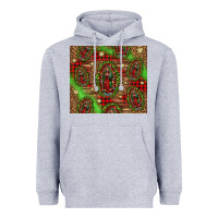 Heather Grey our lady of Guadalupe Christmas Heavyweight Hoodie - Jasminsmagicworld