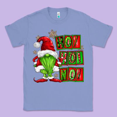 Ho Ho No Christmas Gnomes Classic Tee Designed By Fadigitalartstudio