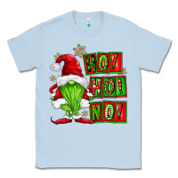 Dusty Blue ho ho no christmas gnomes Classic Tee - FaDigitalArtStudio
