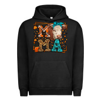 Pigment Black Western Fall Cow Mama Urban Hoodie - LillyAllenDesigns