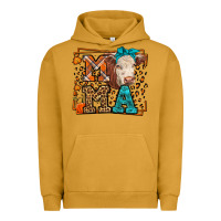 Pigment Peanut Butter Western Fall Cow Mama Urban Hoodie - LillyAllenDesigns