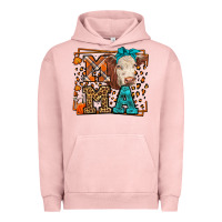 Pigment Salmon Western Fall Cow Mama Urban Hoodie - LillyAllenDesigns