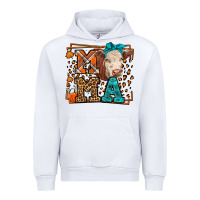 White Western Fall Cow Mama Urban Hoodie - LillyAllenDesigns