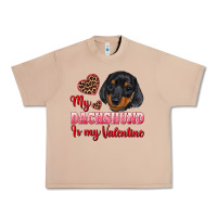 Burro my dachshund is my valentine Urban Heavy Tee - RanaPortraitStore