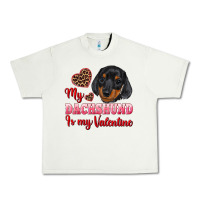 Pistachio my dachshund is my valentine Urban Heavy Tee - RanaPortraitStore