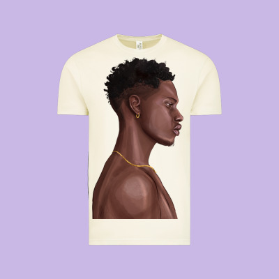 Vintage Tee afro black man