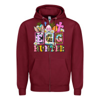 Burgundy egg hunter Zipper Hoodie - AdoDesignShop
