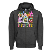 Charcoal Heather egg hunter Zipper Hoodie - AdoDesignShop