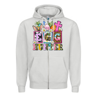 Dove Grey egg hunter Zipper Hoodie - AdoDesignShop