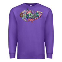 Purple Oncology Nurse western Premium Sweatshirt - NancyCooperArtShop