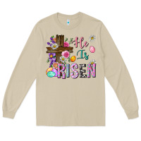 Mushroom he is risen easter Long Sleeve Tee - Neo Western