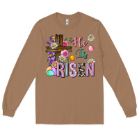 Toasted Coconut he is risen easter Long Sleeve Tee - Neo Western