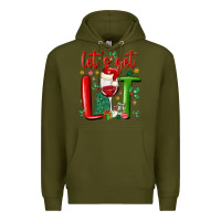 Army Green let's get lit Premium Hoodie - MaliasSmallBusiness