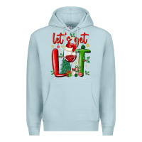 Blue Mist let's get lit Premium Hoodie - MaliasSmallBusiness