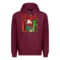 Burgundy let's get lit Premium Hoodie - MaliasSmallBusiness