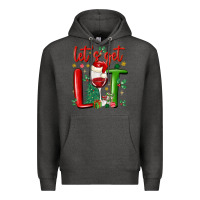 Charcoal Heather let's get lit Premium Hoodie - MaliasSmallBusiness