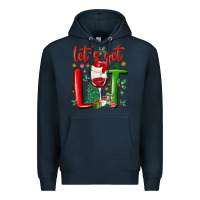 Navy let's get lit Premium Hoodie - MaliasSmallBusiness