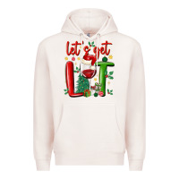 Pale Pink let's get lit Premium Hoodie - MaliasSmallBusiness