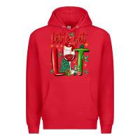 Red let's get lit Premium Hoodie - MaliasSmallBusiness