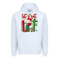 White let's get lit Premium Hoodie - MaliasSmallBusiness