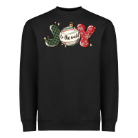 Black joy to the world Heavyweight Sweatshirt - MaliasSmallBusiness