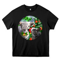 Black christmas southdown baby sheeps Heavy Core Tee - LillyAllenDesigns