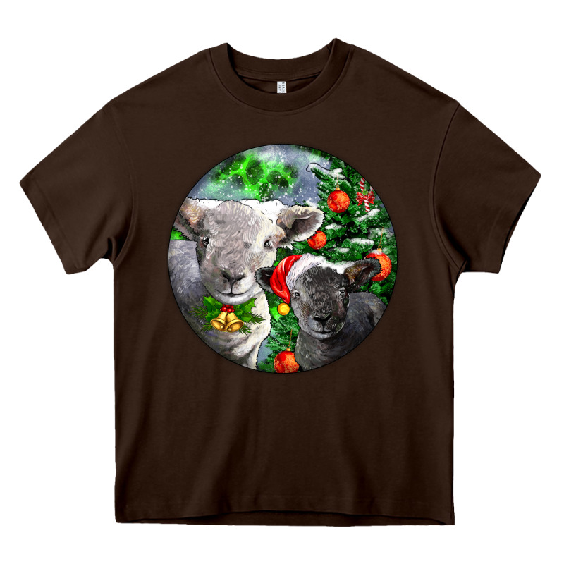 Christmas Southdown Baby Sheeps Heavy Core Tee by LillyAllenDesigns | Teevron