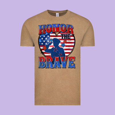 Honor The Brave Vintage Tee Designed By Zillion Design Studio