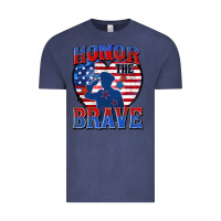 Vintage Denim honor the brave Vintage Tee - Zillion Design Studio