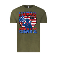 Vintage Olive honor the brave Vintage Tee - Zillion Design Studio