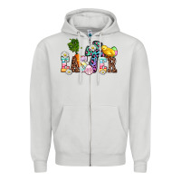 Dove Grey easter Zipper Hoodie - AdoDesignShop