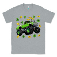 Heather Grey Monster truck st patricks day Classic Tee - Neo Western