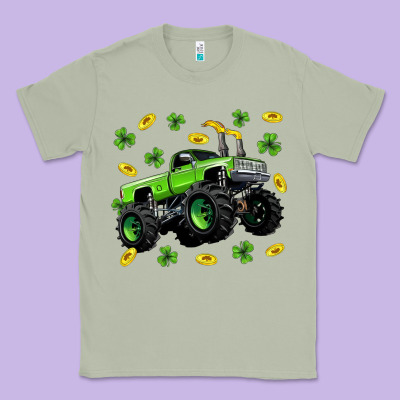 Monster Truck St Patricks Day Classic Tee Designed By Neo Western
