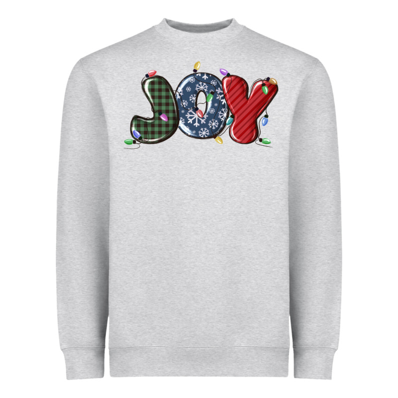 Joy Christmas Lights Heavyweight Sweatshirt by MaliasSmallBusiness | Teevron