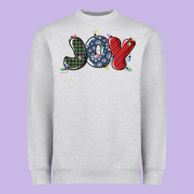 Heavyweight Sweatshirt joy christmas lights