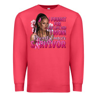 Cardinal I fought for my life and i won afro woman Premium Sweatshirt - NancyCooperArtShop