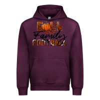 Mauve Wine Fall Family Football Urban Hoodie - LillyAllenDesigns